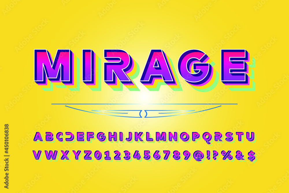 Poster font alphabet script typeface handcrafted handwritten vector label design old style.shadow effect.vi