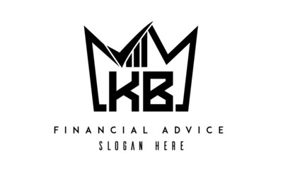 KB financial advice creative latter logo