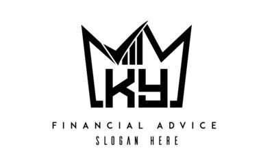 KY financial advice creative latter logo