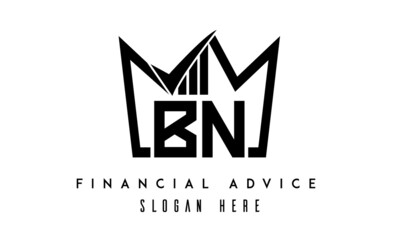 BN financial advice creative latter logo