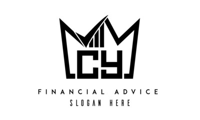 CY financial advice creative latter logo