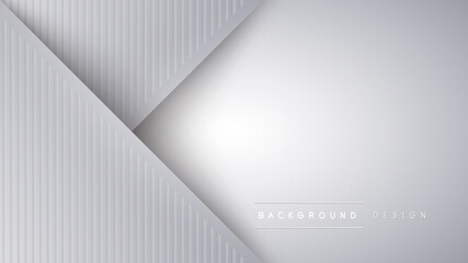 Abstract gray and white papercut background with blank space design. Modern futuristic background . Vector illustration design for presentation, banner, cover, web, flyer, card, poster, wallpaper