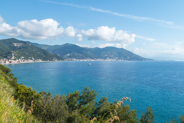 Aerial view of Laigueglia and Alassio