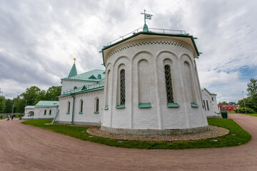 Museum of the Military Chamber in the city of Pushkin in the summer