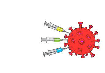 Syringe for eliminating coronavirus (Covid 19)