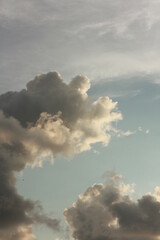 a waving dark clouds