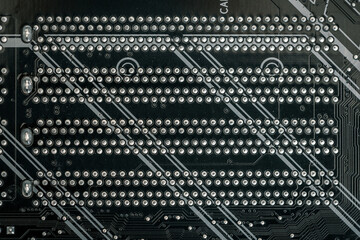 background of a black computer board close-up