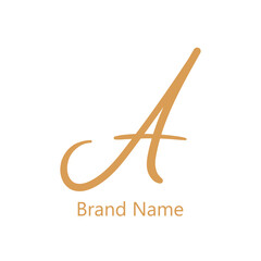 Letter A logo design, Vector illustration eps.10