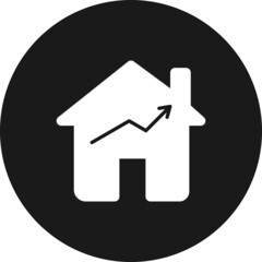 Profit Glyph Inverted Vector Icon Design