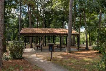 empty pavilion in the park
