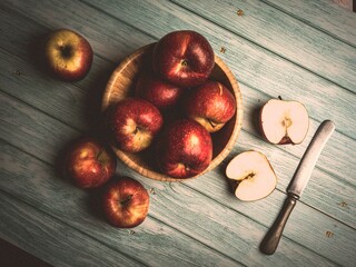 heart on wooden background