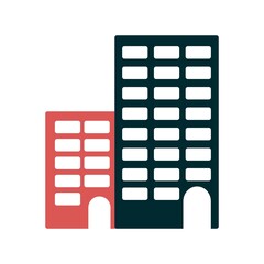 Appartments Glyph Two ColorVector Icon Design
