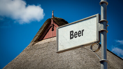 Street Sign to Beer