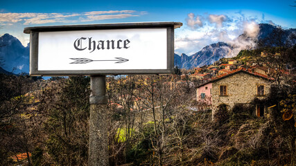 Street Sign to Chance