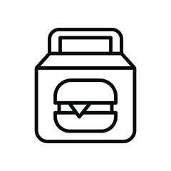 fast food icon illustration vector graphic