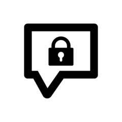 Messaging secure icon