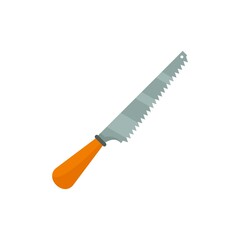 Keyhole saw icon flat isolated vector