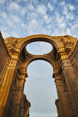 Obraz premium Grottole, Matera, Basilicata, Italy: the ruins of the ancient church dedicated to Saints Luca and Giuliano