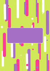 Poster flyer background texture pattern. Colorful line shapes with text message copy space.