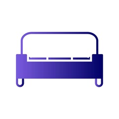 Sofa Glyph Gradient Linear Vector Icon Design