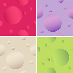 3D sphere circle seamless texture pattern illustration.