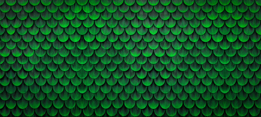 Traditional ecological  consistent cladding of a wall with abstract dark neon green colored painted...