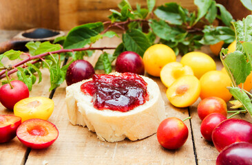Wildpflaumen Mirabellen Marmelade Aufstrich Kirschpflaumen
