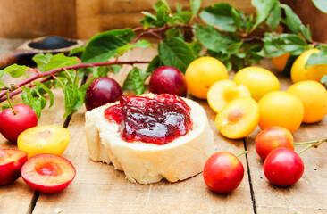 Wildpflaumen Marmelade Wildfrüchte Wild Früchte Pflaumen