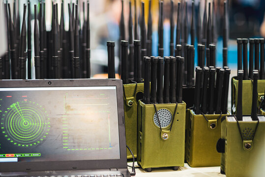 Portable portable radio jammer. Device for creating radio interference.
