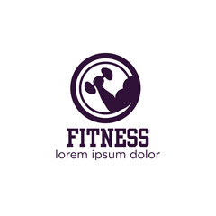 Fitness Center Logo . Sport and fitness logo Design . Gym Logo Icon Design Vector Stock, Fitness Idea logo design inspiration. Fit for work out club, business, or community