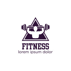 Fitness Center Logo . Sport and fitness logo Design . Gym Logo Icon Design Vector Stock, Fitness Idea logo design inspiration. Fit for work out club, business, or community