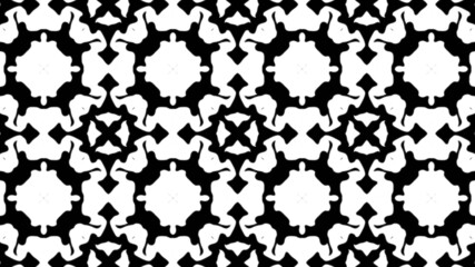 Abstract black white geometric seamless pattern background. Abstract Stripes Kaleidoscope. Psychedelic Colorful Kaleidoscope VJ background. Disco Abstract Background. Kaleidoscope effect