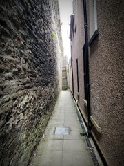 Narrow Alley Along Buildings