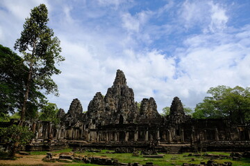 Fototapeta na wymiar Cambodia Krong Siem Reap Angkor Wat - Preah Khan Temple temple complex facade