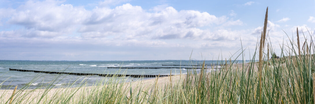 Panorama in den D&uuml;nen, Ostsee