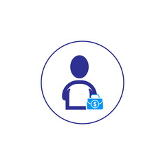 Business team members conversation icon