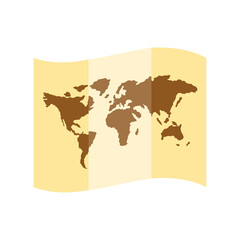 folded map world