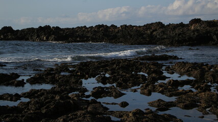 Fototapeta premium sea, sky and land come together to create these wonders of landscape