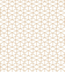 Vector seamless geometric pattern. Gold linear pattern. Wallpapers for your design.