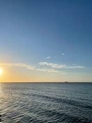sunset over the sea