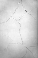 White black grey wall, floor with cracks, texture background