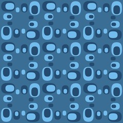 Rounded abstract seamless pattern - accent for any surfaces.