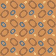 Rounded abstract seamless pattern - accent for any surfaces.