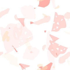 Terrazzo seamless pattern. Pastel  venetian