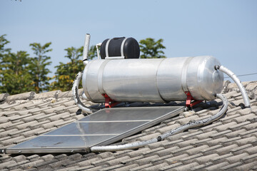 Solar heating happens by means of solar thermal plates usually installed on roofs that capture the HEAT FROM THE SUN.