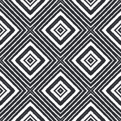Tiled watercolor pattern. Black symmetrical