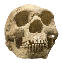 Skull of Neanderthals also Neandertals,