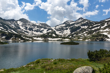 Landscape of Popovo Lake, Pirin Mountain, Bulgaria