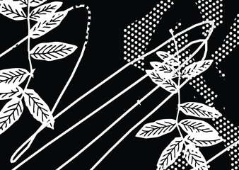 Indonesian batik motifs with very distinctive, exclusive plant patterns. vector EPS 10