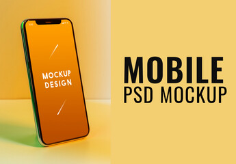Premium Mobile Phone Screen Mockup